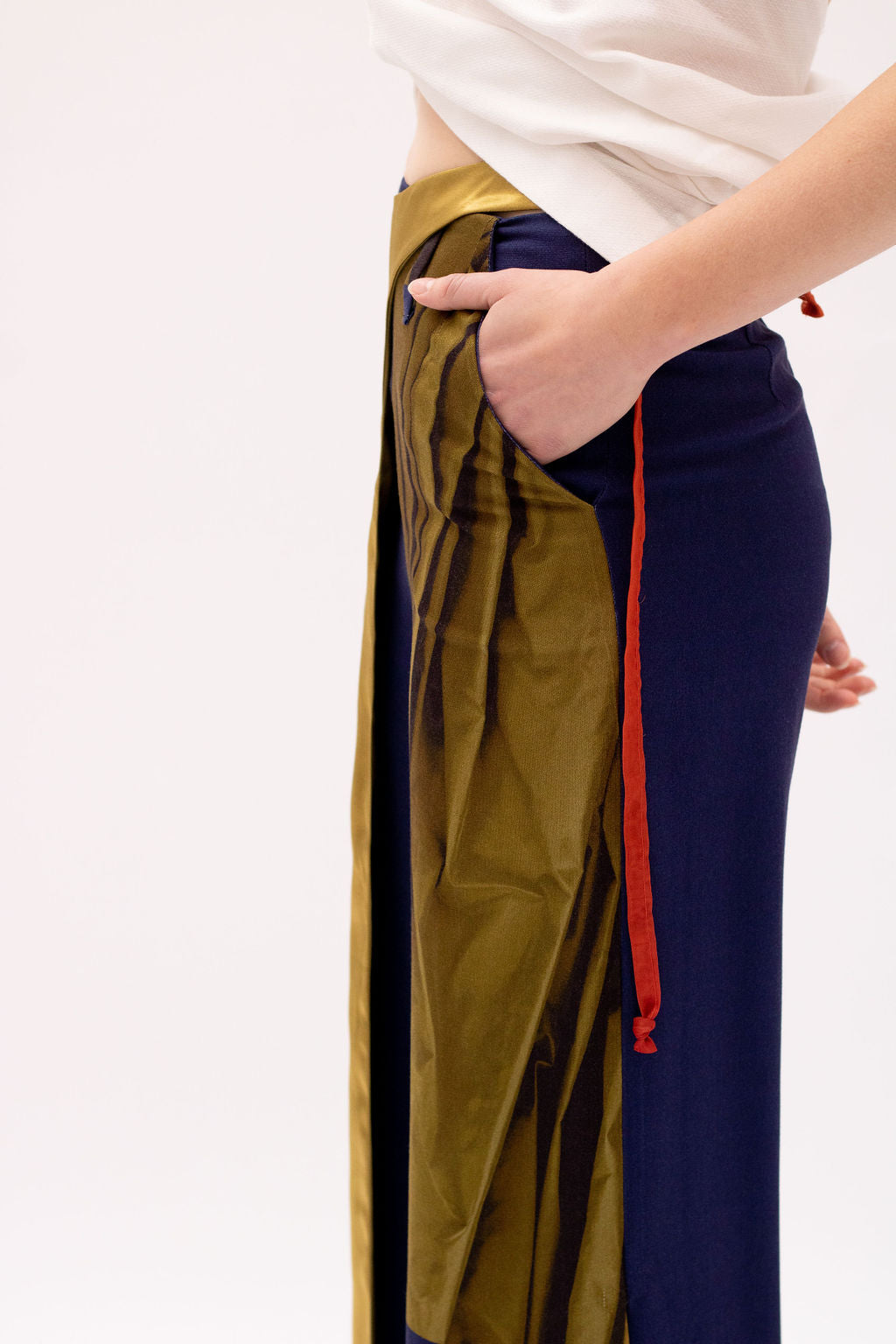 CRYSTAL CULOTTES - Blue/kaki