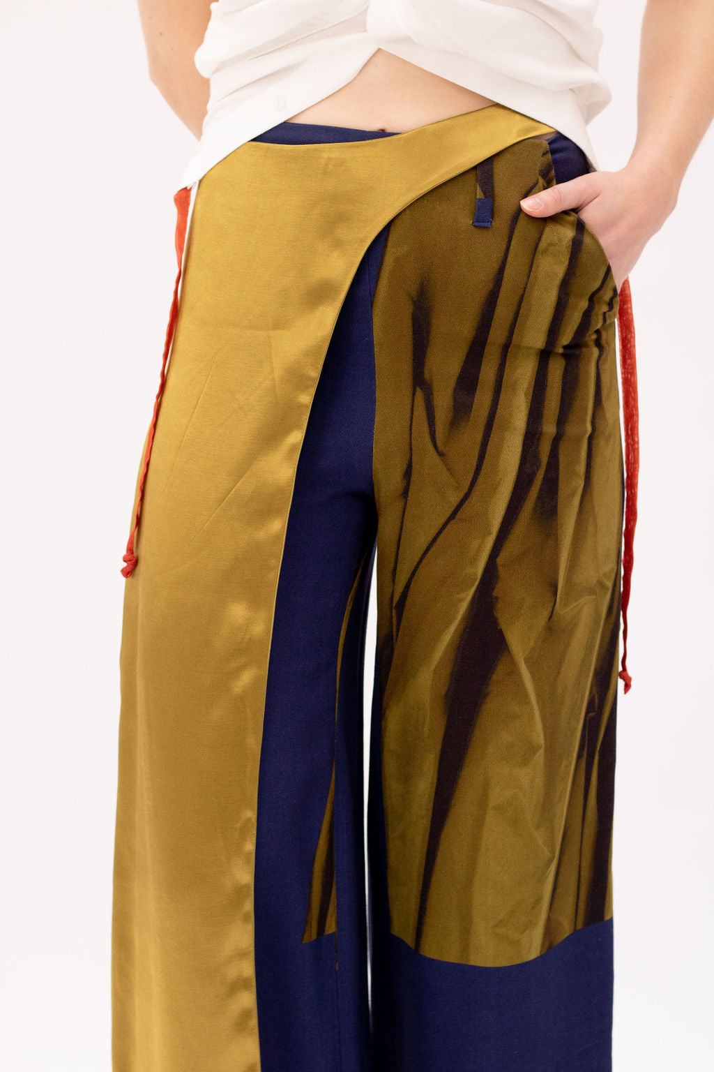 CRYSTAL CULOTTES - Blue/kaki