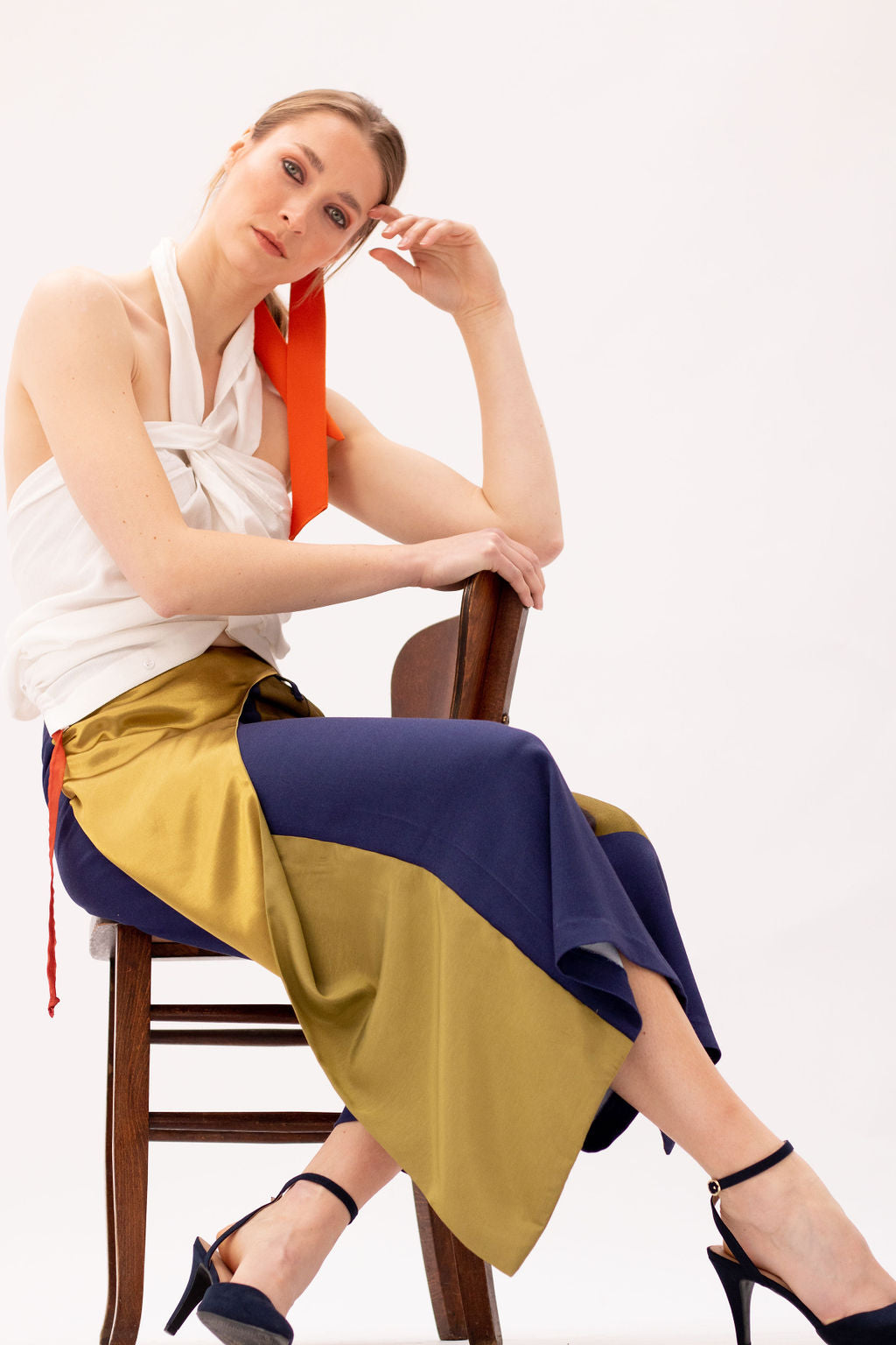 CRYSTAL CULOTTES - Blue/kaki