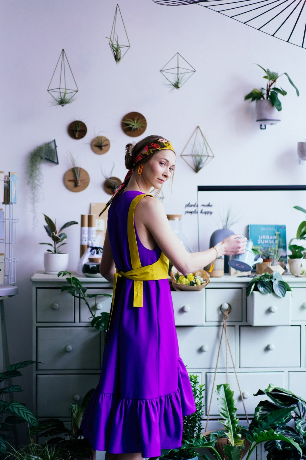 PEONY DRESS - Purple