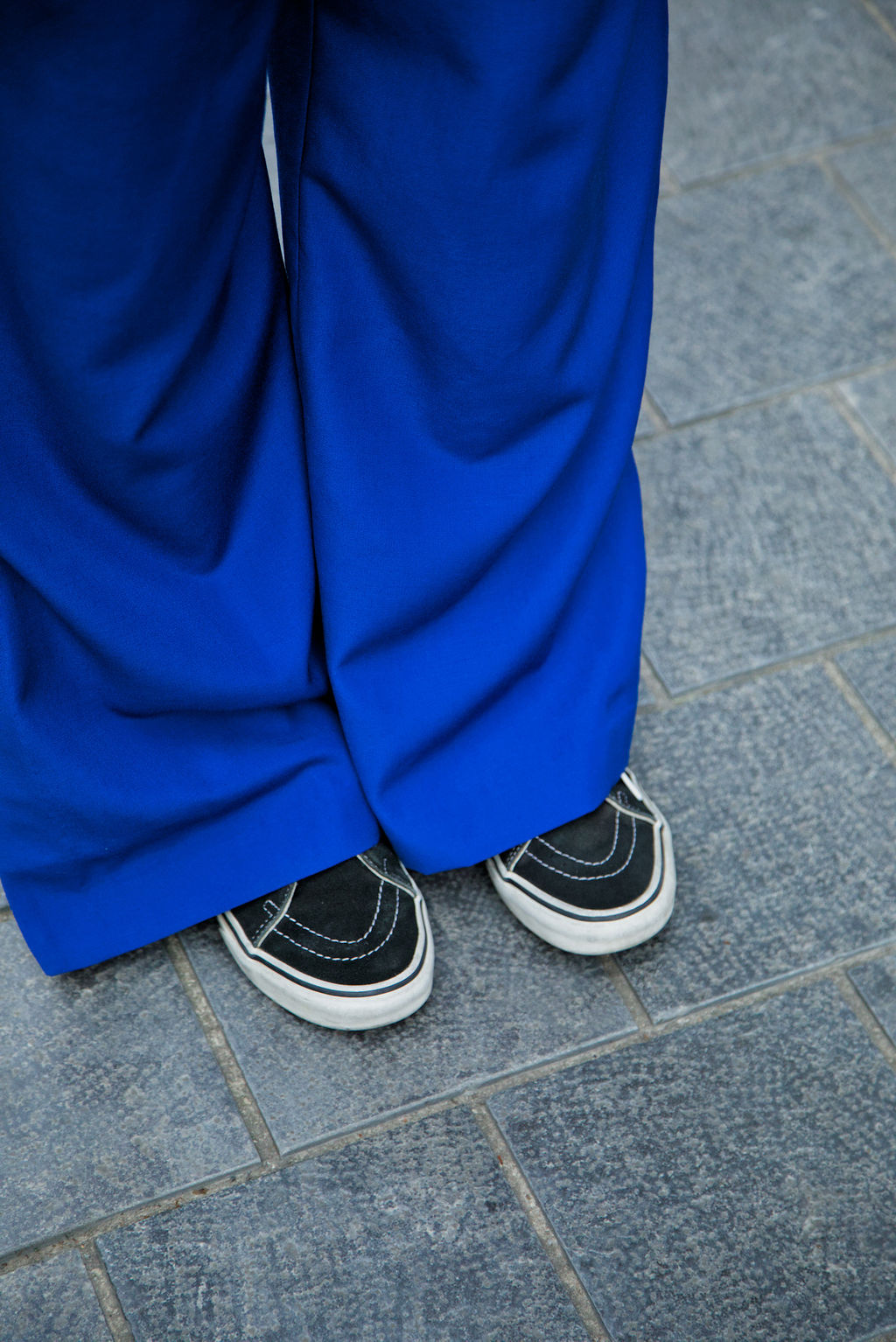 GLORIA PANTS - Blue/yellow