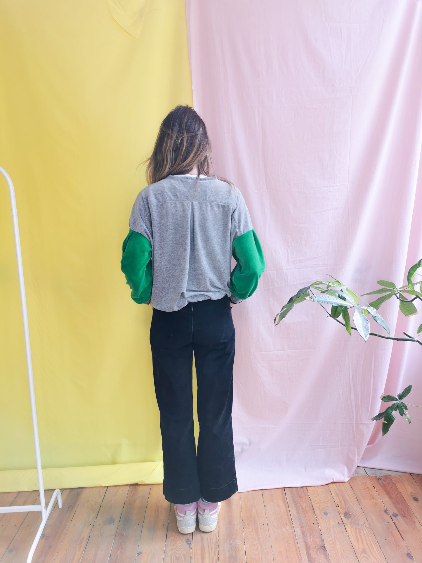 SWEET SUMMER sweater N°4 - Gray/Green