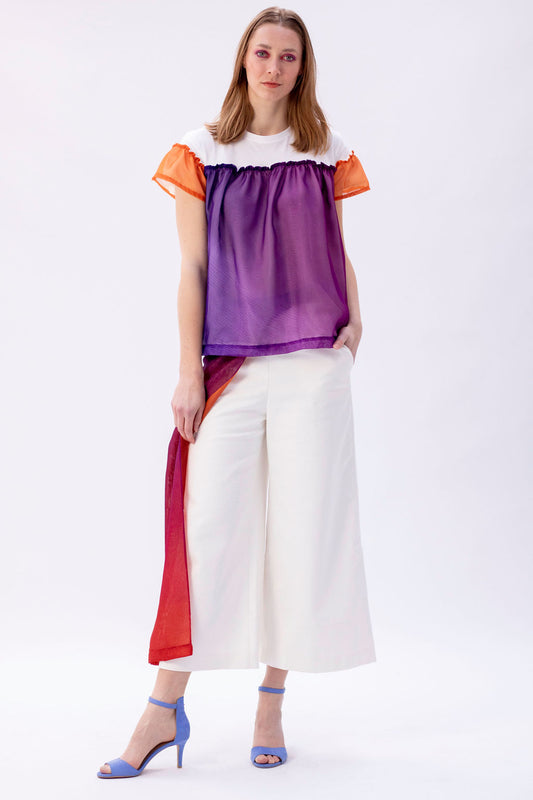 CRYSTAL CULOTTES -White