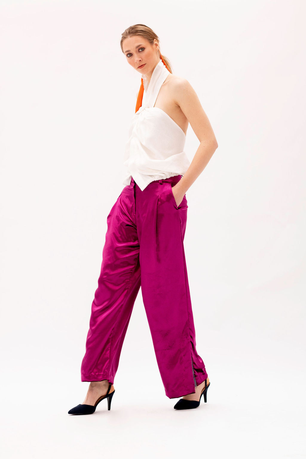 GLORIA PANTS - Fuchsia