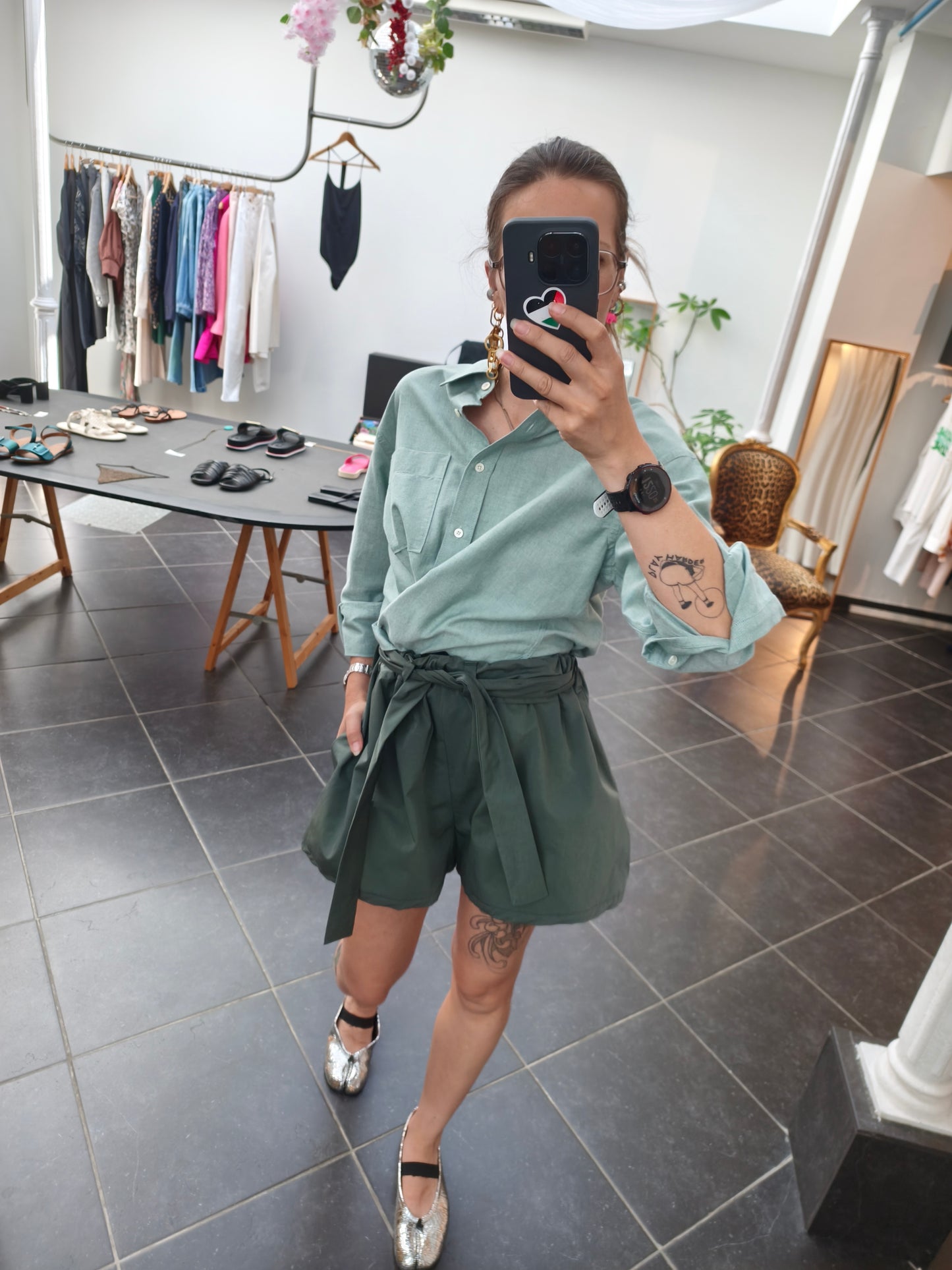 DAHLIA SHORTS - GREEN