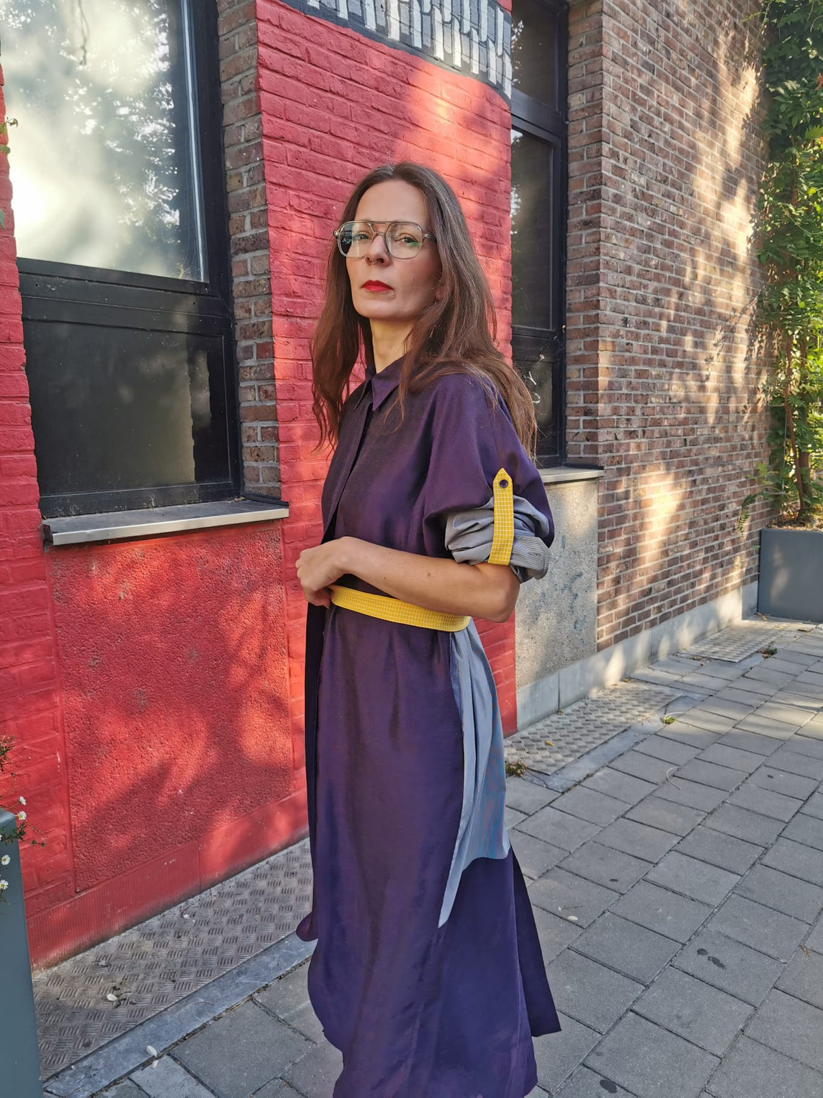 DUSK DRESS - SHE Purple/grey
