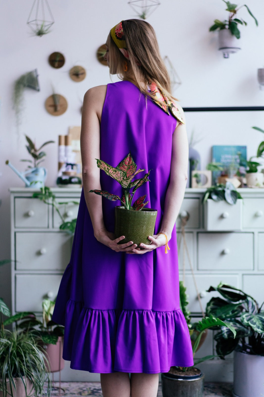 PEONY DRESS - Purple