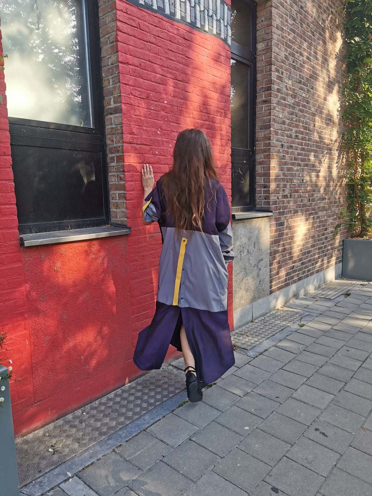 DUSK DRESS - SHE Purple/grey