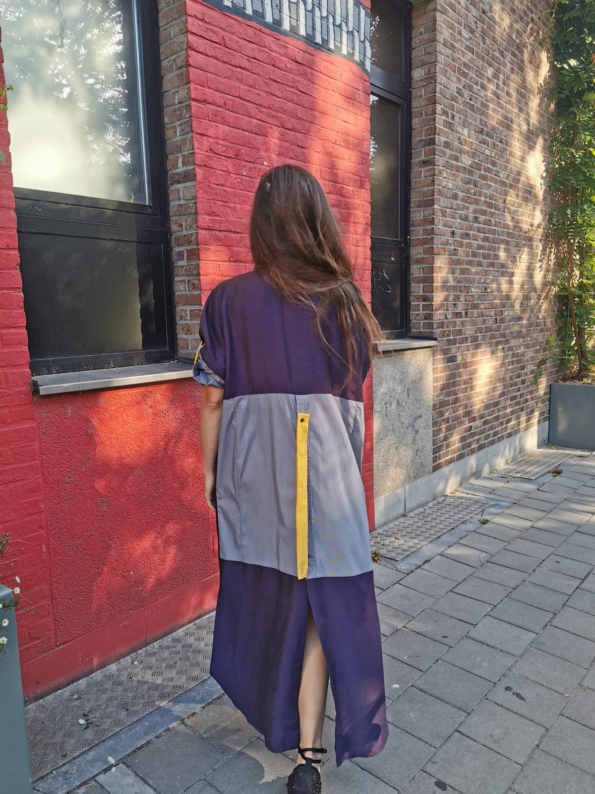 DUSK DRESS - SHE Purple/grey