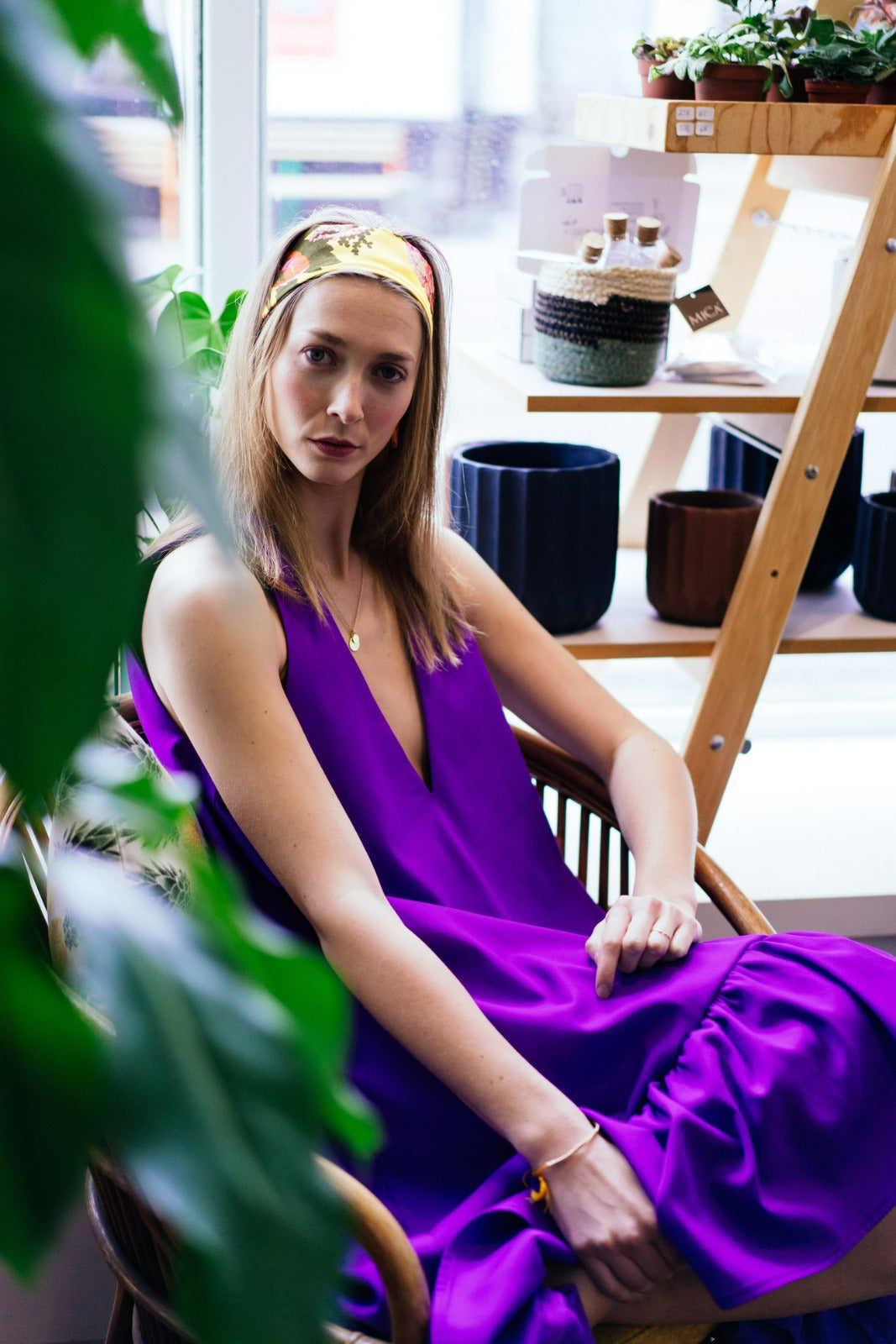 PEONY DRESS - Purple