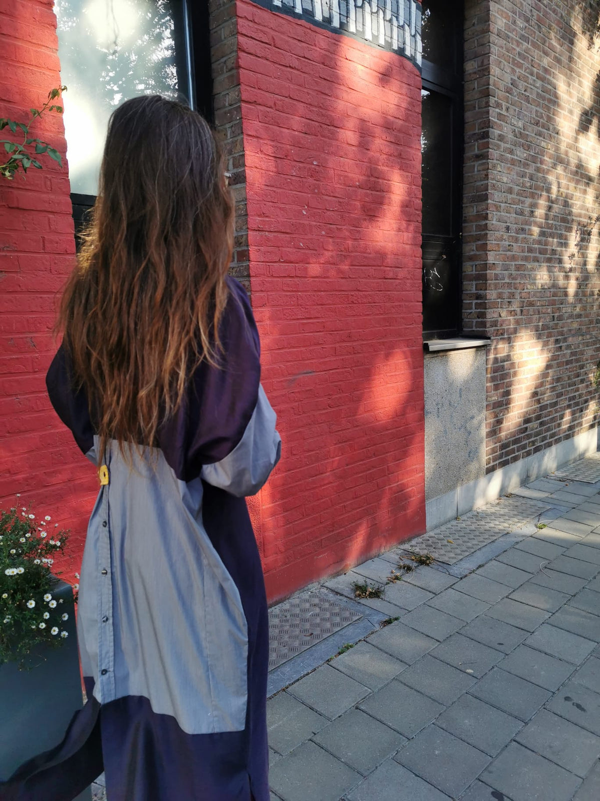 DUSK DRESS - SHE Purple/grey