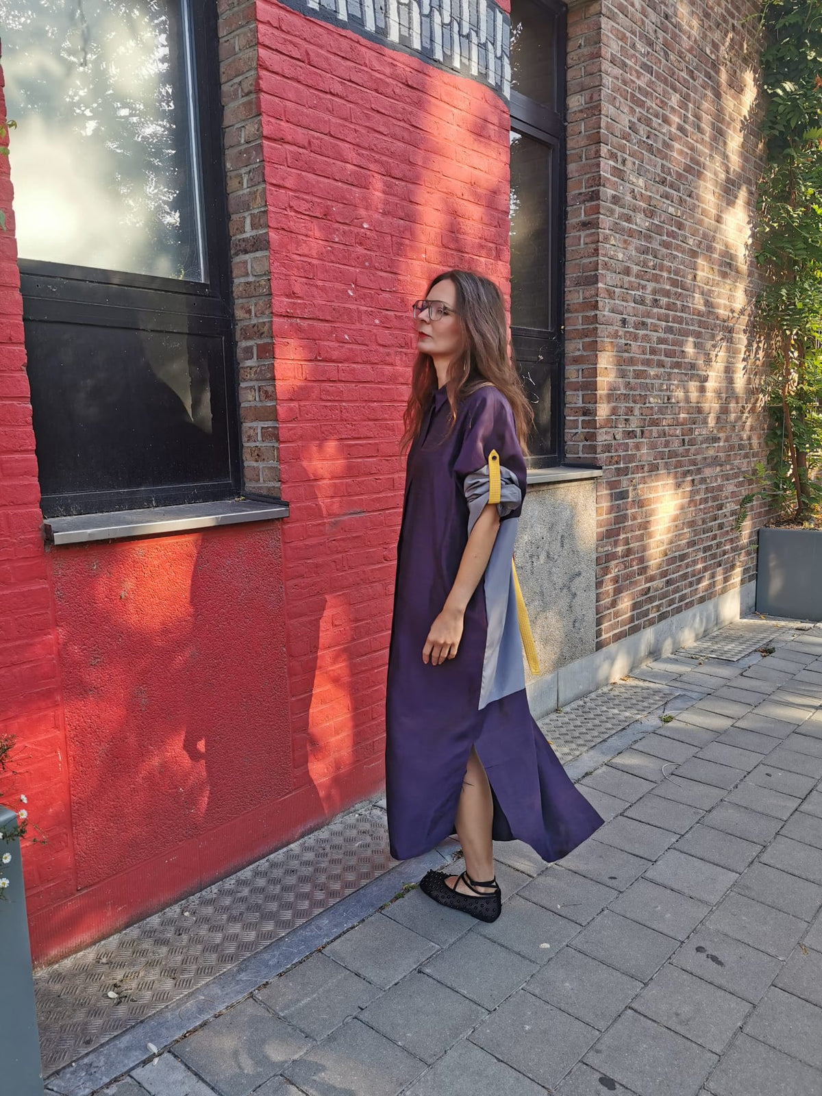 DUSK DRESS - SHE Purple/grey