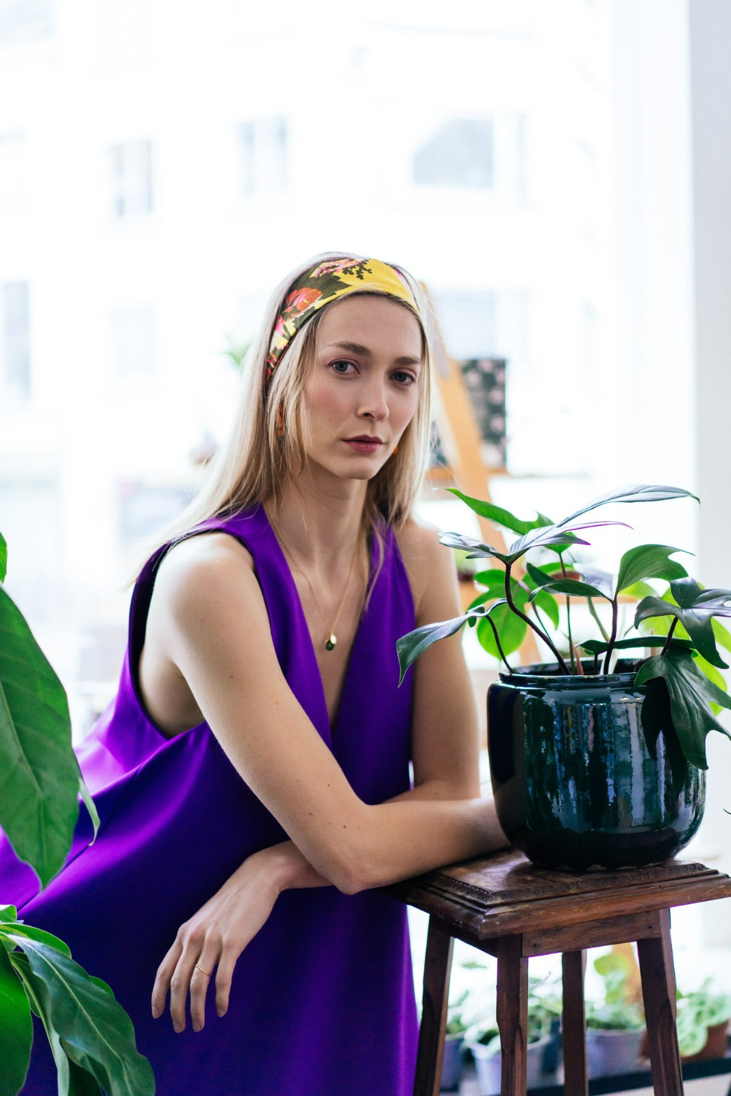PEONY DRESS - Purple