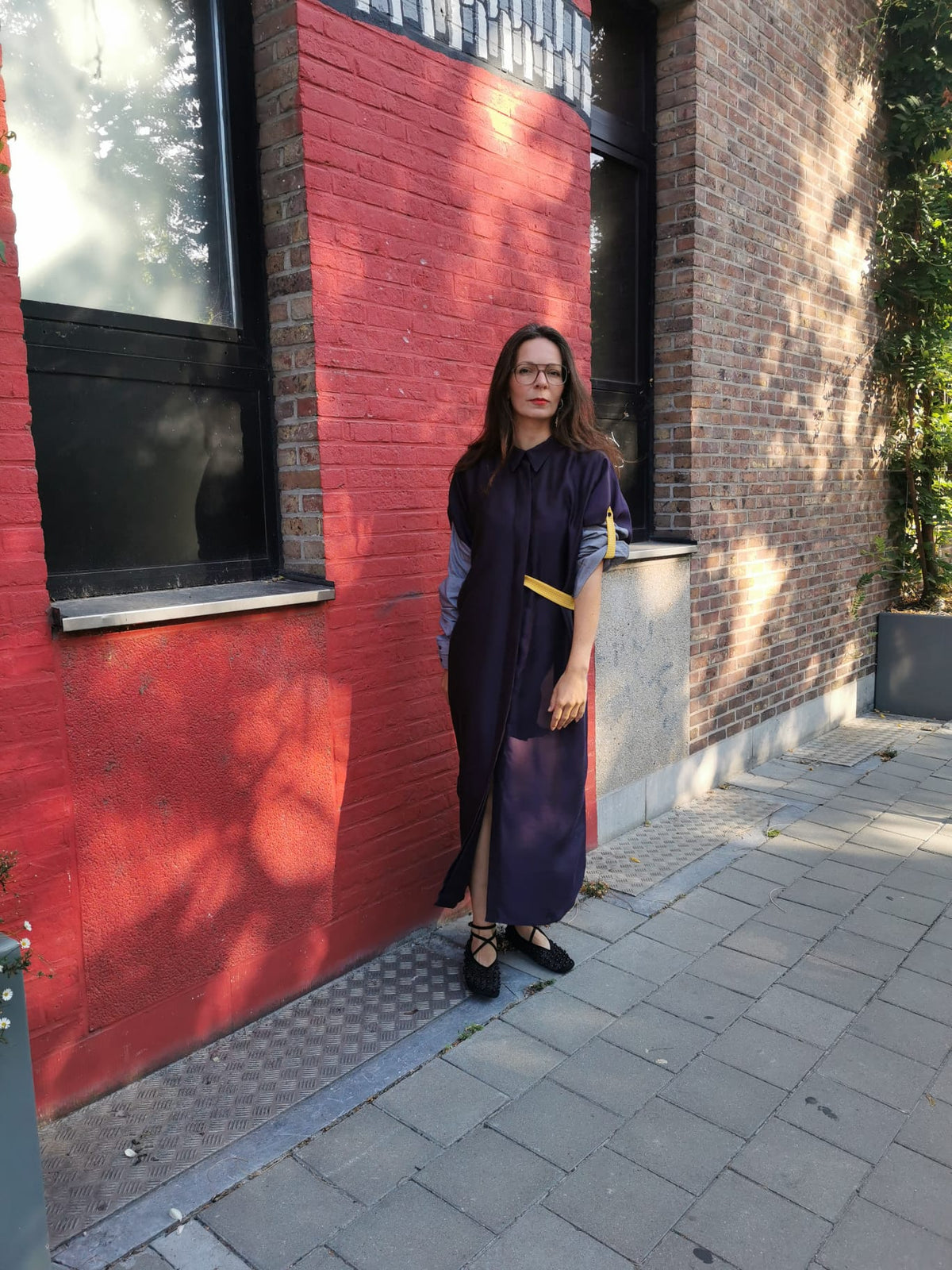 DUSK DRESS - SHE Purple/grey