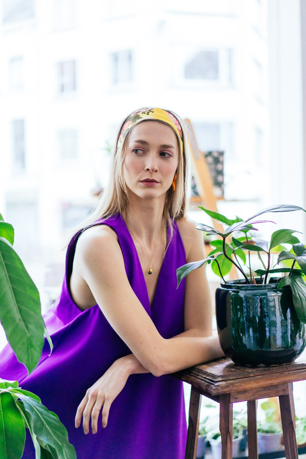 PEONY DRESS - Purple
