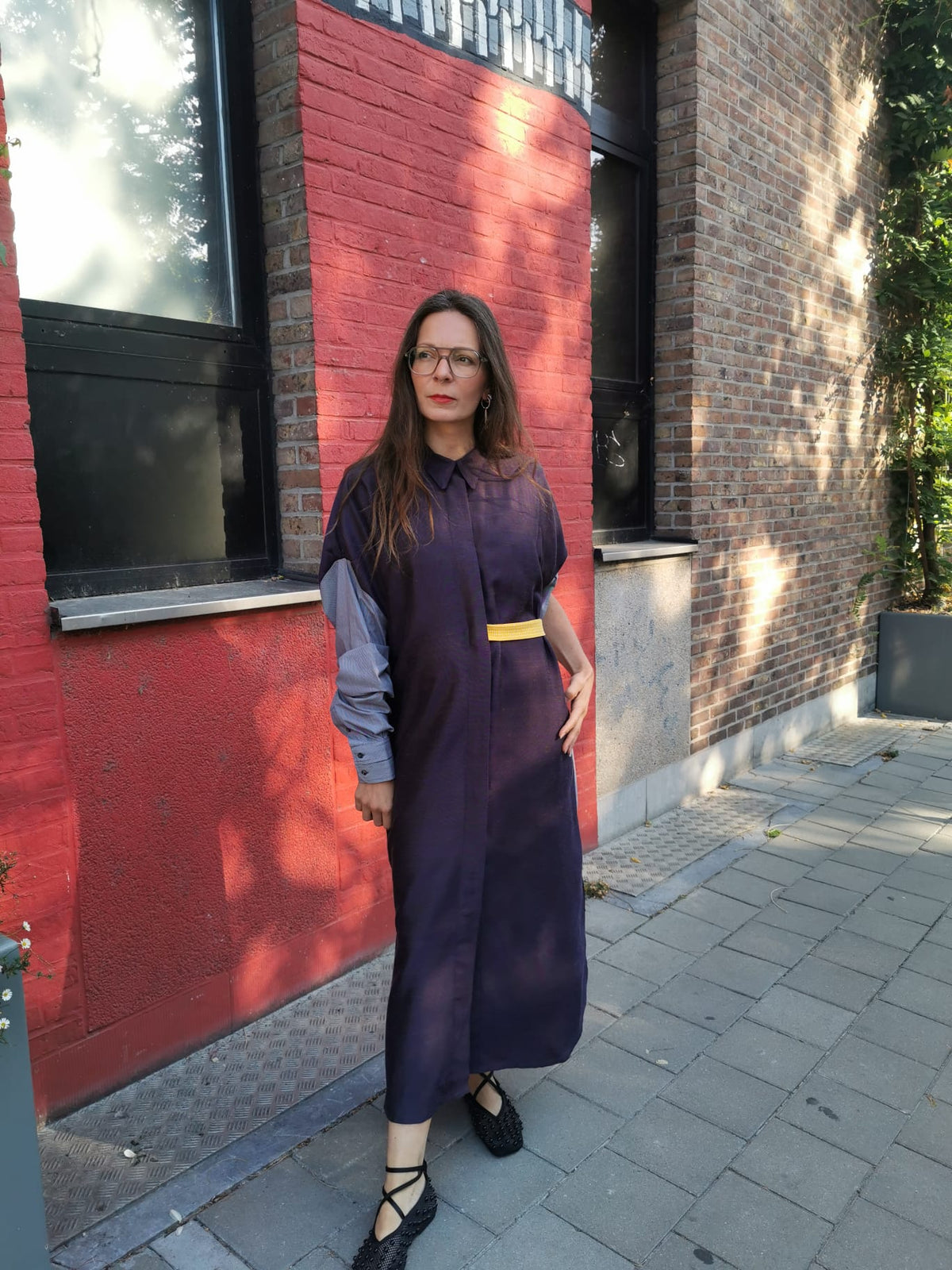 DUSK DRESS - SHE Purple/grey
