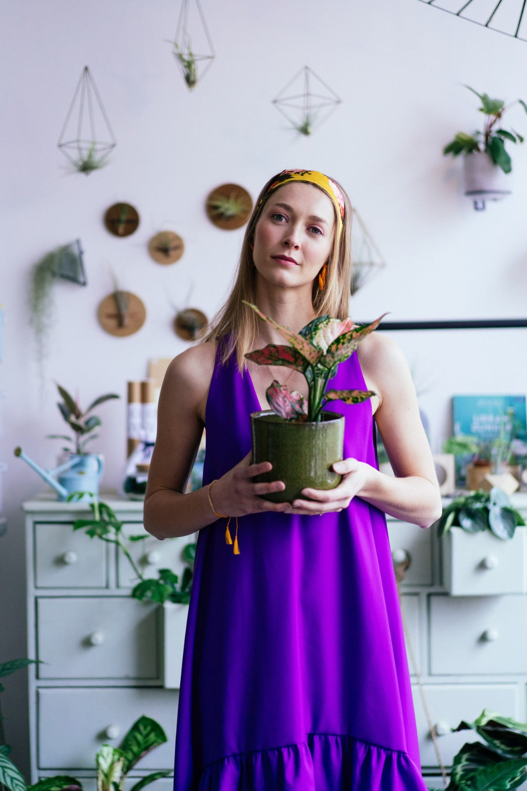 PEONY DRESS - Purple