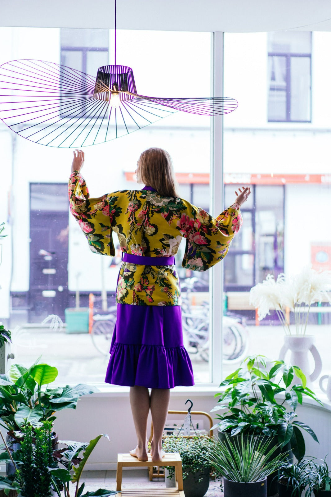 PEONY DRESS - Purple