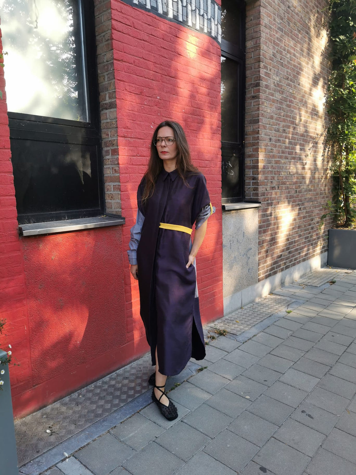DUSK DRESS - SHE Purple/grey
